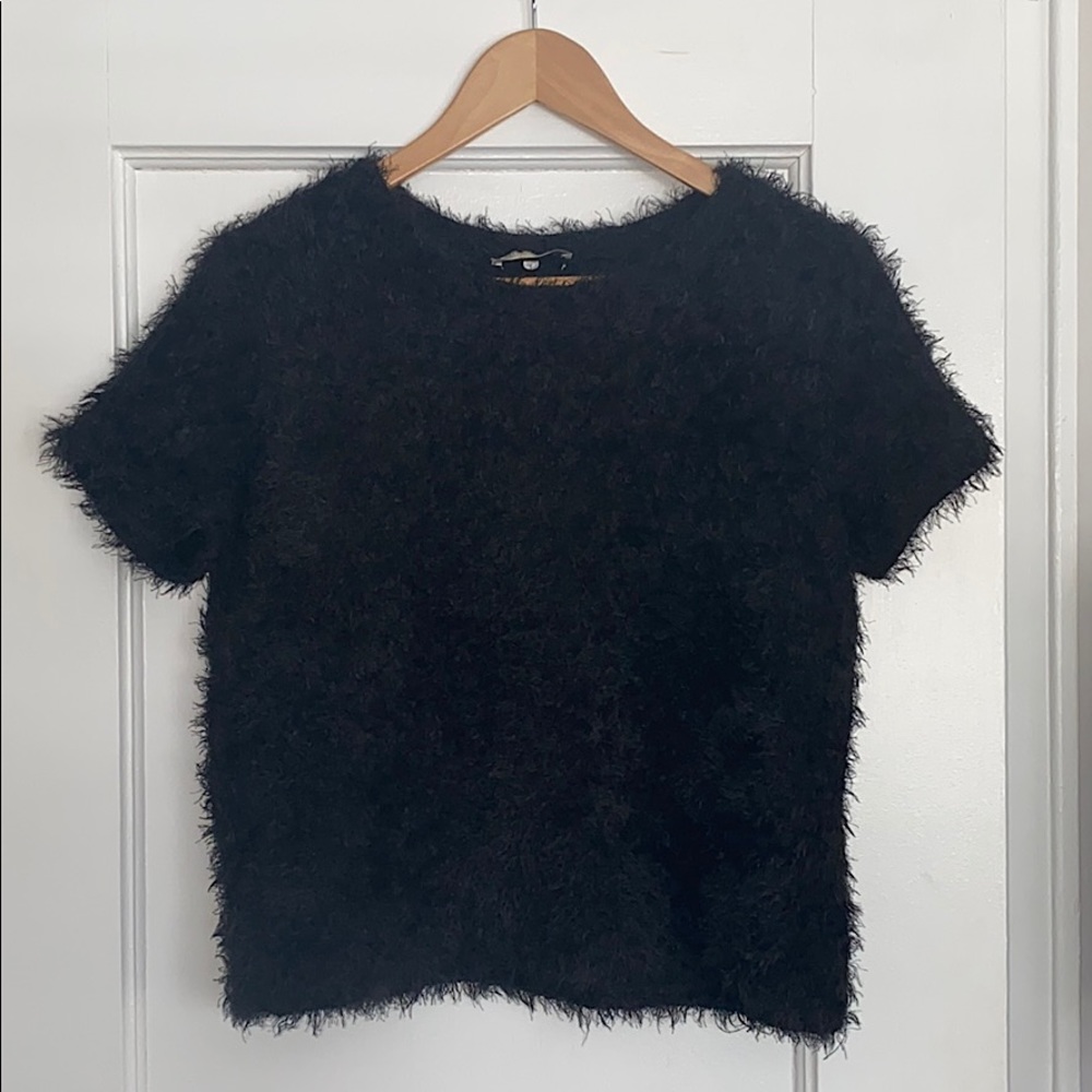 Super soft black fluffy shirt